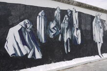 Artista portuguesa foi das primeiras a pintar o muro de Berlim depois da queda