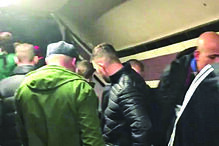 Casal foi de metro para casa após jogo 