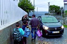 Vítor Barbosa emocionado na primeira viagem na carrinha 