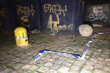 Local onde foi encontrado o recém-nascido