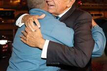 Manuel, o sem-abrigo que salvou o bebé no caixote do lixo e o Presidente da República, Marcelo Rebelo de Sousa	