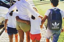 Fernanda Serrano com os filhos