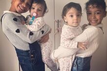 As quatro filhas de Luciana Abreu: Lyonce e Lyannii, frutos da anterior relação com Djaló, e as gémeas Amoor e Valentine, frutos da ex-relação com Daniel Souza