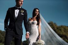 Cédric Soares e Filipa Brandão