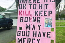 Cartaz de homenagem ao português, em Taunton, EUA