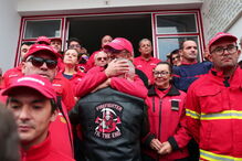 Manifestação de apoio aos bombeiros agredidos em Borba junta mais de 300 pessoas