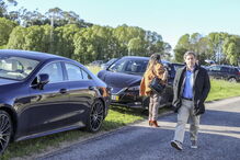 Bruno de Carvalho chega ao tribunal de Monsanto para a primeira sessão do julgamento do ataque a Alcochete