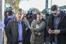 Bruno de Carvalho chega ao tribunal de Monsanto para a primeira sessão do julgamento do ataque a Alcochete