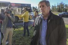 Bruno de Carvalho chega ao tribunal de Monsanto para a primeira sessão do julgamento do ataque a Alcochete