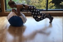 Luciana Abreu mostra-se a treinar no ginásio