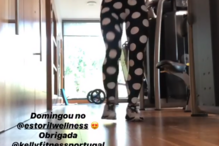 Luciana Abreu mostra-se a treinar no ginásio