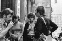 Deslocação do GAC (Grupo de Ação Cultural), em 1976. Com António Cardoso e António Vasconcelos