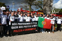 Manifestação da PSP e GNR em Lisboa