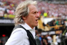 Jorge Jesus durante a final da Taça Libertadores