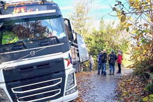 Camionista português tem camião atolado em Itália há seis dias