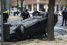 Acidente na Avenida da Liberdade em Lisboa faz um ferido e provoca congestionamentos no trânsito