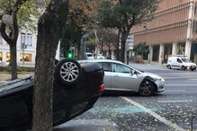 Acidente na Avenida da Liberdade em Lisboa faz um ferido e provoca congestionamentos no trânsito