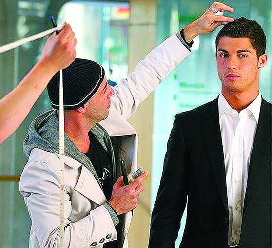 Cristiano Ronaldo penteado por Ricardo Marques Ferreira 