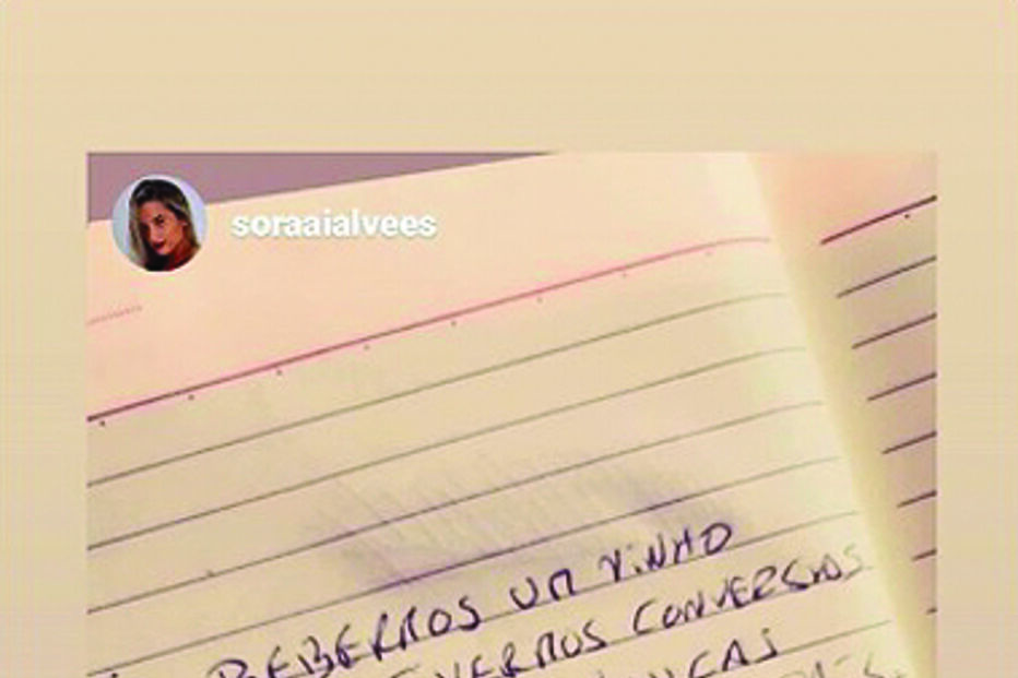 Poemas escritos no Instagram pareciam ser dedicados a Soraia, a única pessoa sinalizada.