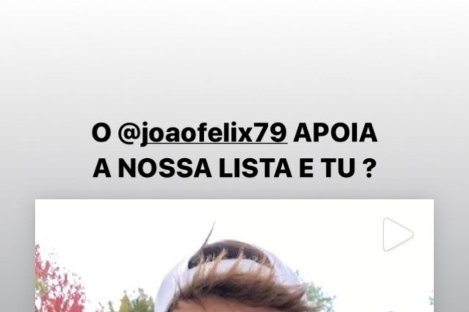 João Félix apoia lista de estudantes da namorada Margarida Corceiro