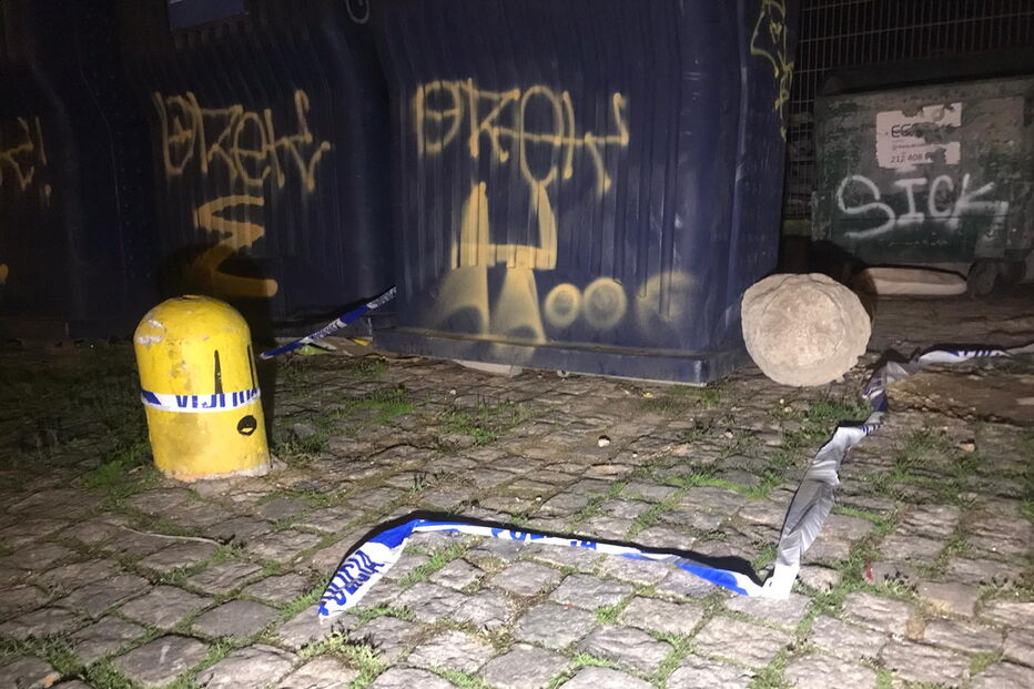 Local onde foi encontrado o recém-nascido