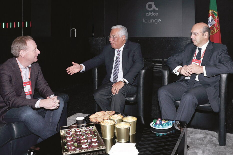 O primeiro-ministro, António Costa, e o ministro de Estado e da Economia, Pedro Siza Vieira, visitaram a Web Summit  