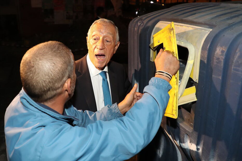 Marcelo Rebelo de Sousa e o sem-abrigo que encontrou o bebé no lixo