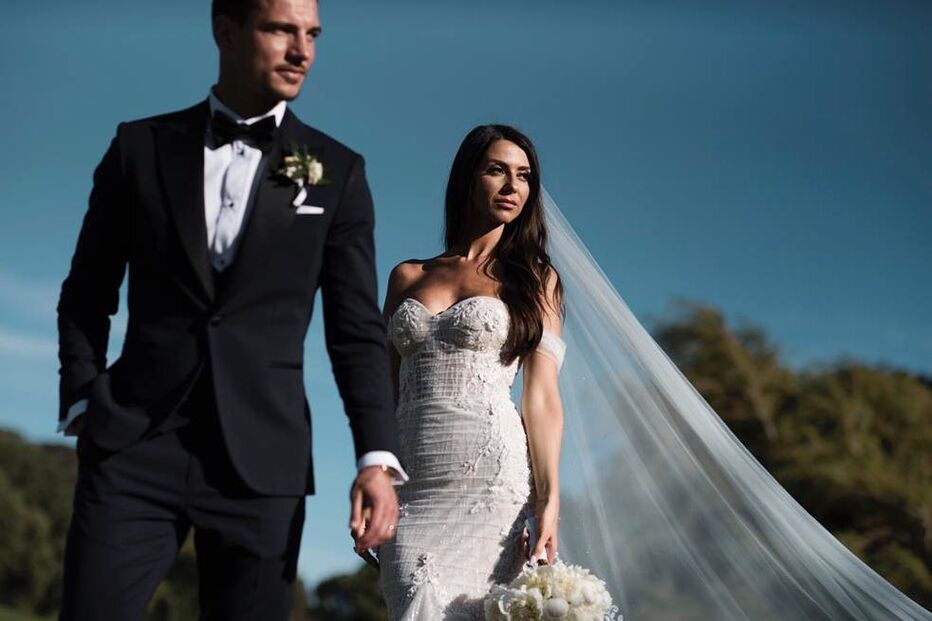 Cédric Soares e Filipa Brandão