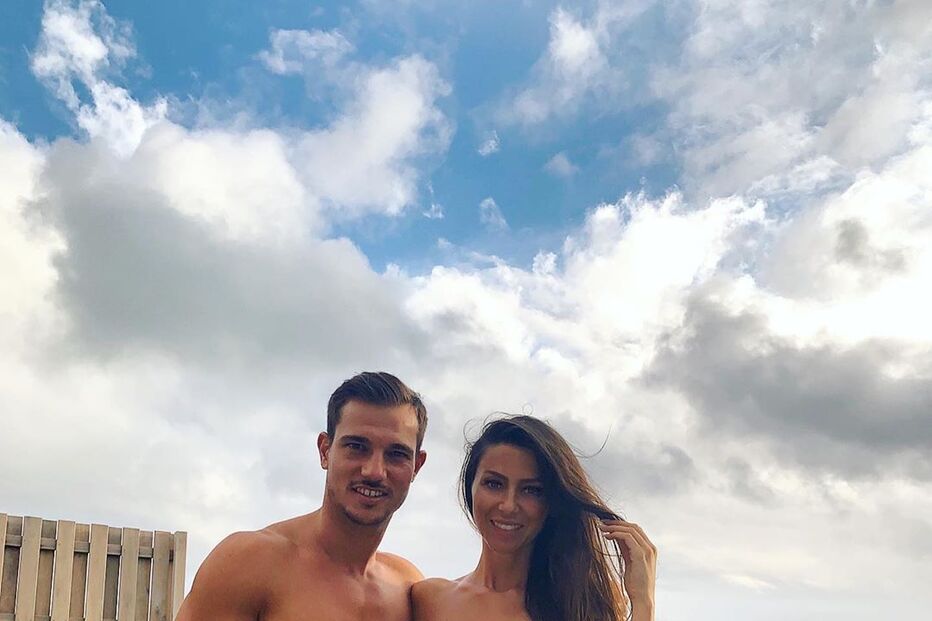 Cédric Soares e Filipa Brandão