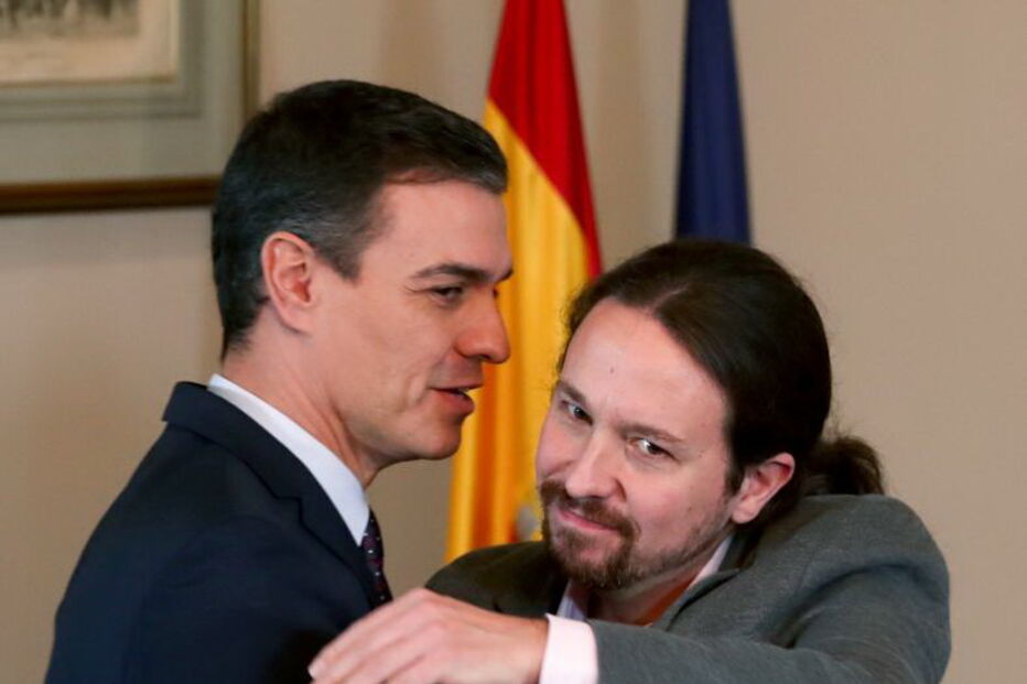 Pedro Sánchez e Pablo Iglesias