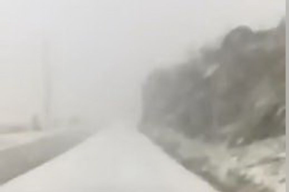 Neve na região de  montemuro