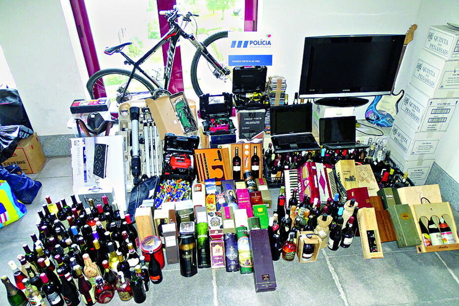 Material apreendido pela PSP