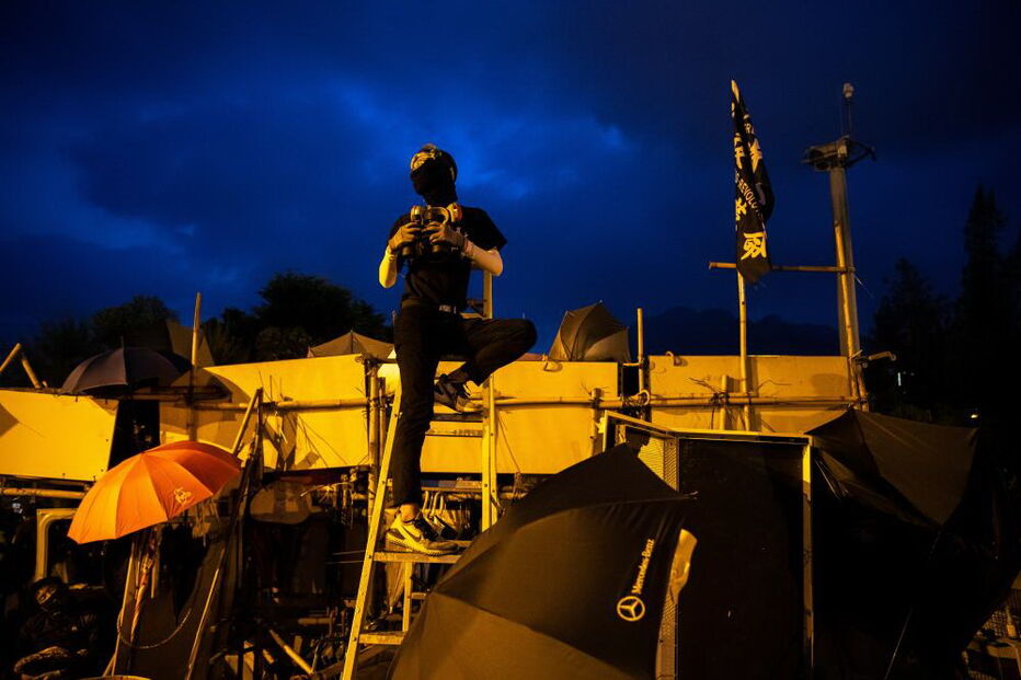 Manifestantes pró-democracia estiveram esta sexta-feira em protesto