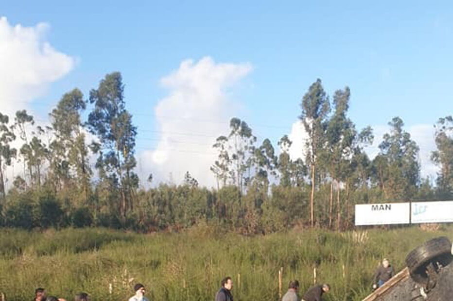 Acidente brutal a A42 em Paços de Ferreira
