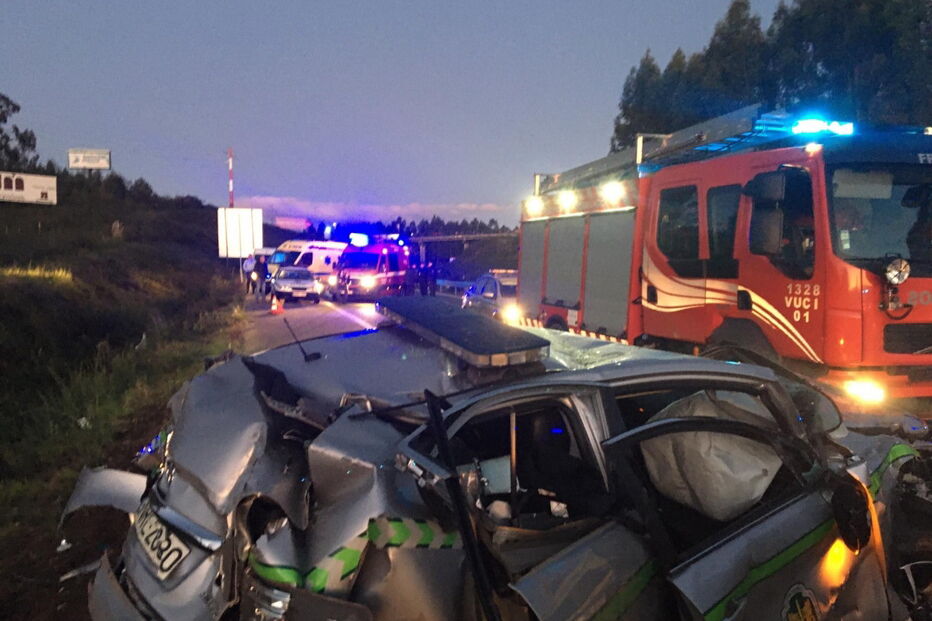Acidente brutal a A42 em Paços de Ferreira	