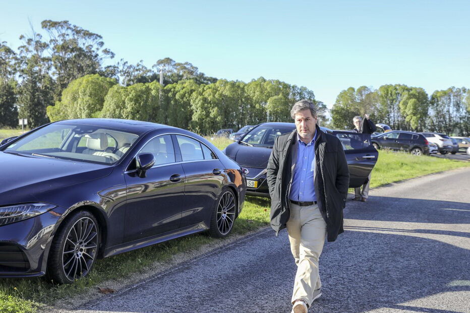 Bruno de Carvalho chega ao tribunal de Monsanto para a primeira sessão do julgamento do ataque a Alcochete