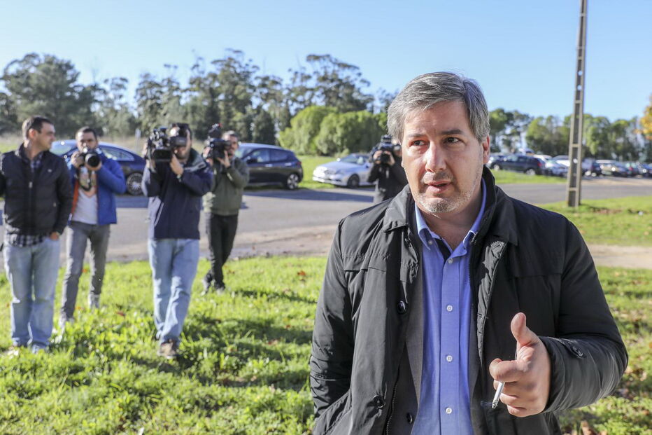 Bruno de Carvalho chega ao tribunal de Monsanto para a primeira sessão do julgamento do ataque a Alcochete