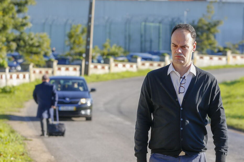 Bruno Jacinto na chegada ao tribunal