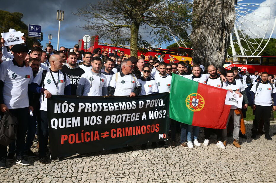 Manifestação da PSP e GNR em Lisboa