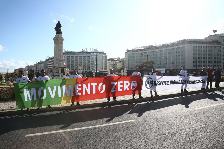 Manifestação da PSP e GNR em Lisboa