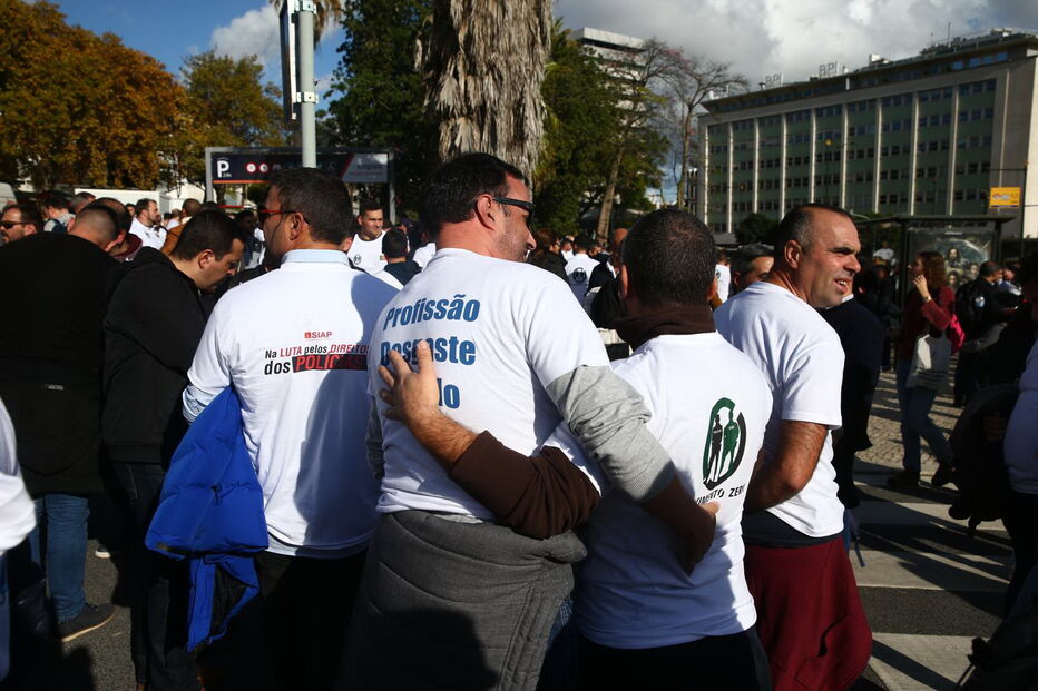 Manifestação da PSP e GNR em Lisboa