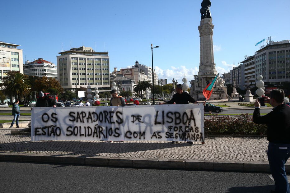 Manifestação da PSP e GNR em Lisboa