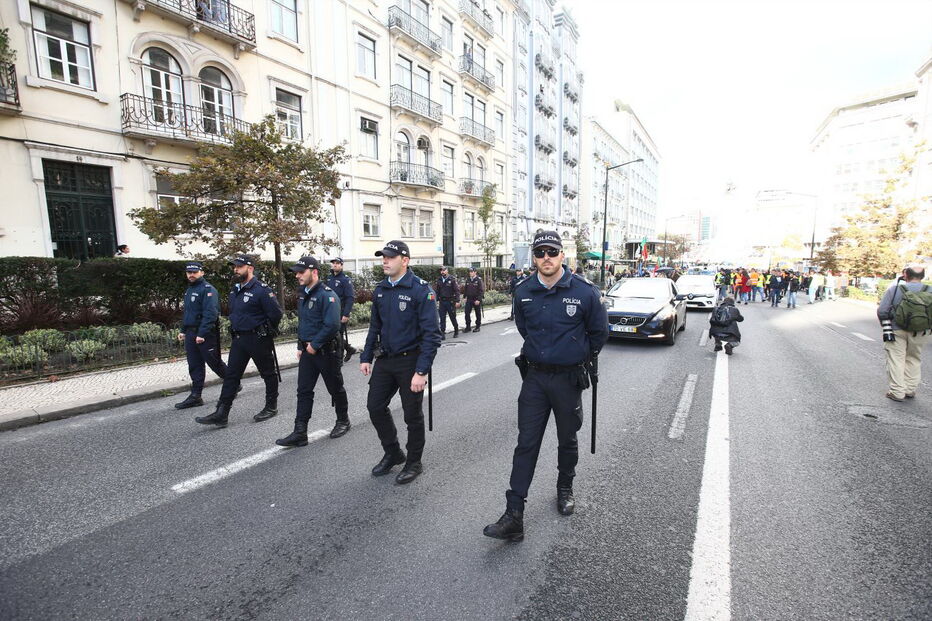 Manifestação da PSP e GNR em Lisboa