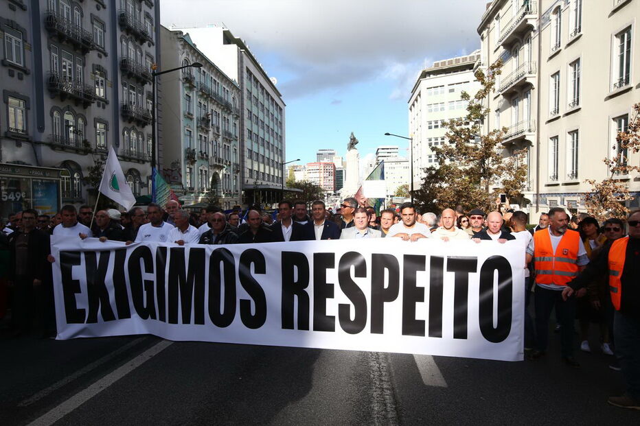 Manifestação da PSP e GNR em Lisboa
