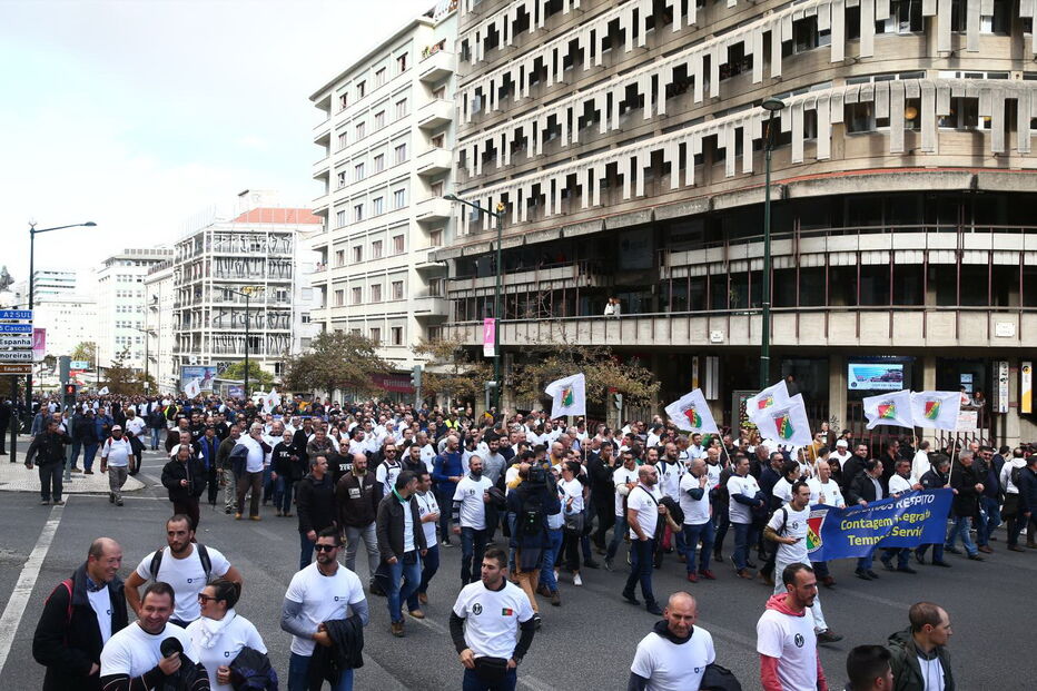 Manifestação da PSP e GNR em Lisboa