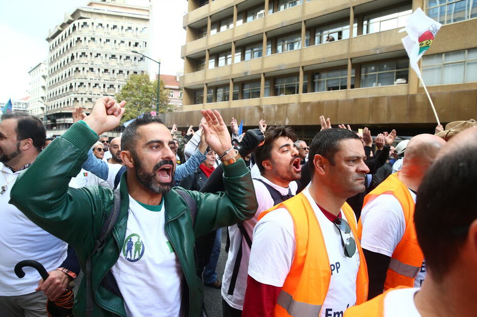 Manifestação da PSP e GNR em Lisboa
