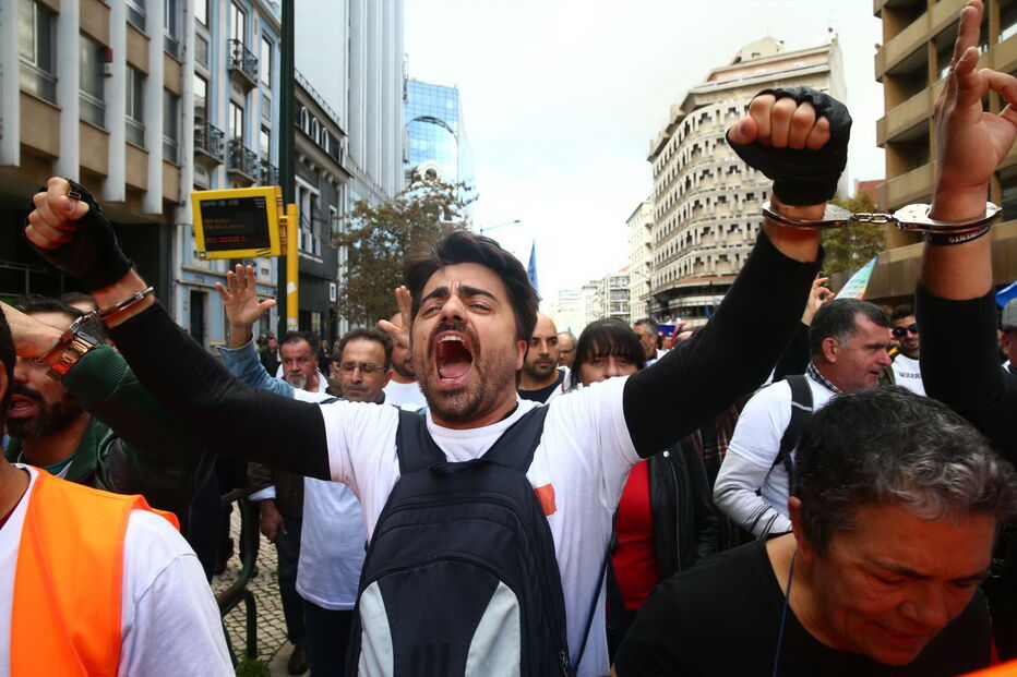 Manifestação da PSP e GNR em Lisboa