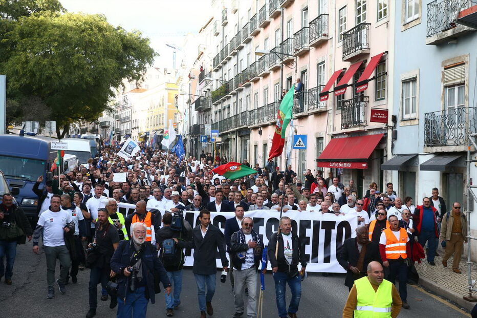 Manifestação da PSP e GNR em Lisboa