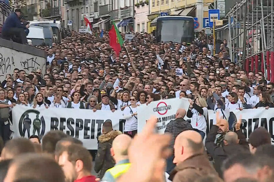 Manifestação da PSP e GNR em Lisboa