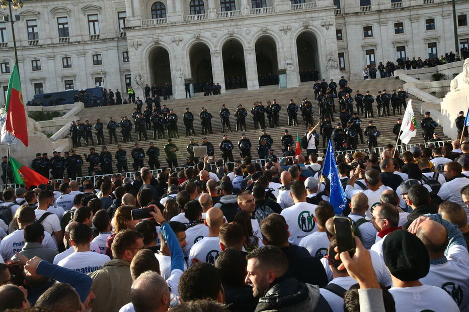 Manifestação da PSP e GNR em Lisboa